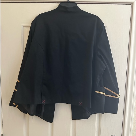 Ava&Viv Black and gold military fashion jacket - Picture 2 of 5
